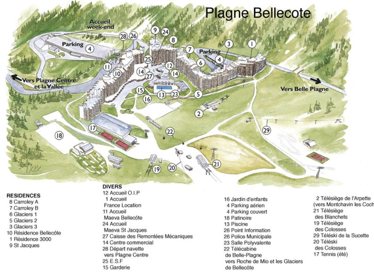 Appart 2 Pieces 5 Pers. Au Coeur De La Station Avec Balcon Et Piscine - Fr-1-181-1030 La Plagne Exterior photo